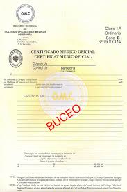 Certificado Medico Oficial